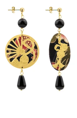 Lebole Maison Orecchini Temari-sensu Mini Nero