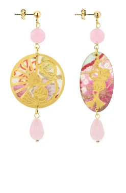 Lebole Maison Orecchini Temari-sensu Mini Rosa