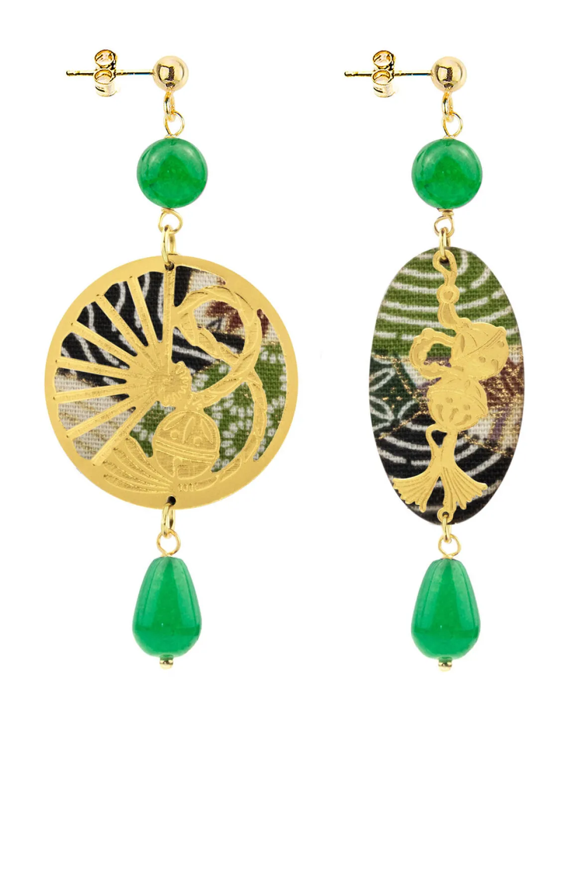 Lebole Maison Orecchini Temari-sensu Mini Verde