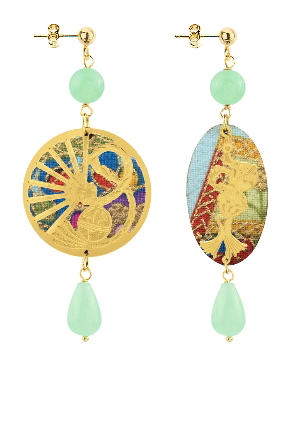 Lebole Maison Orecchini Temari-sensu Mini Verde Giada