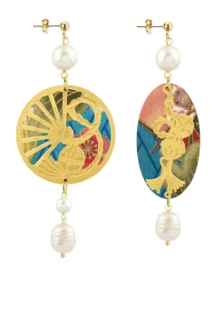 Lebole Maison Orecchini Temari-sensu Perla