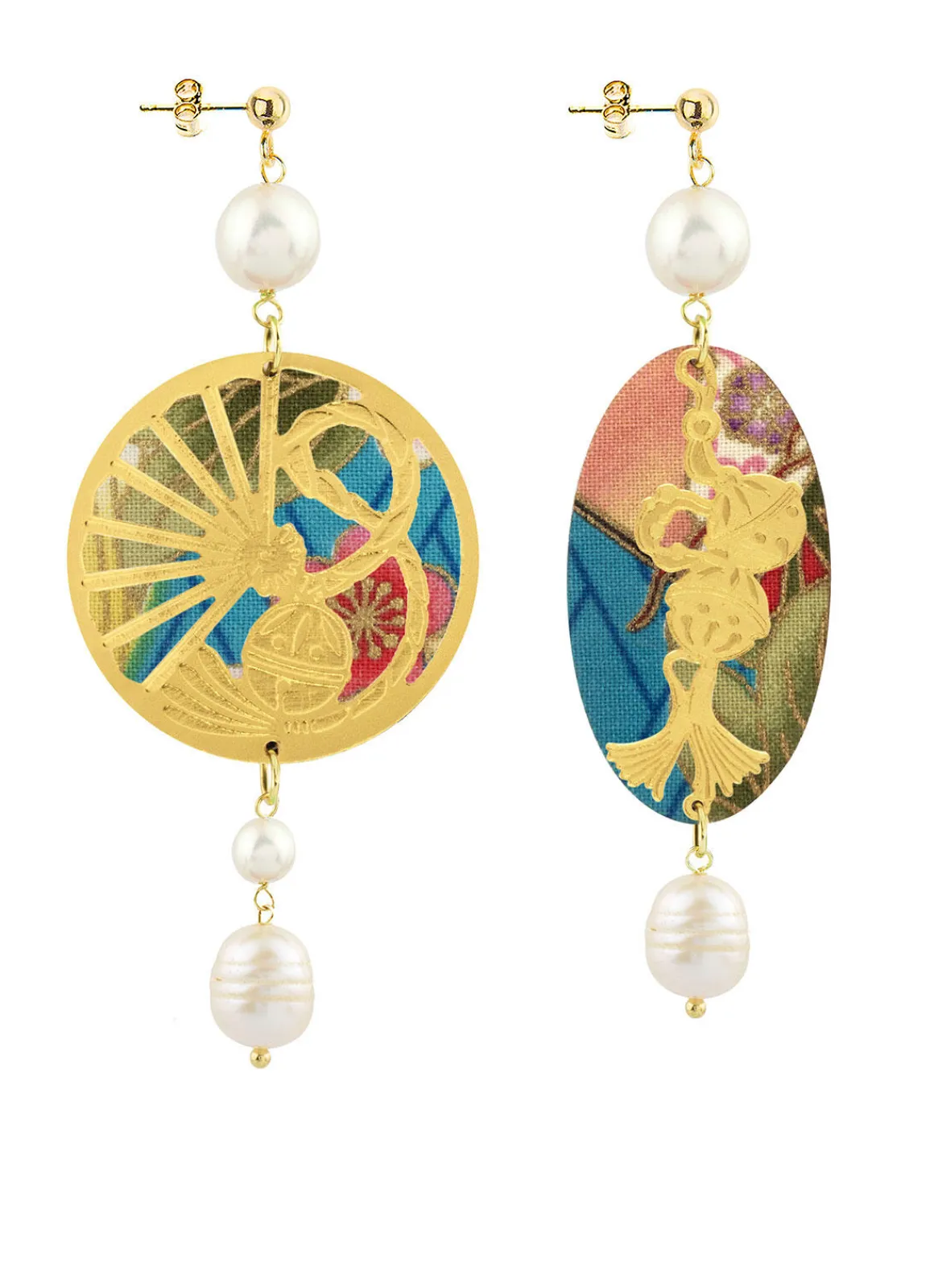 Lebole Maison Orecchini Temari-sensu Perla