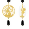 Lebole Maison Orecchini Temari-sensu Plexi Trasparente MiniNero