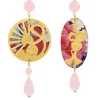 Lebole Maison Orecchini Temari-sensu Rosa