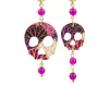 Lebole Maison Orecchini Teschio Mini Fucsia