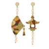 Lebole Maison Orecchini Ventaglio Mini Arancio Chiaro