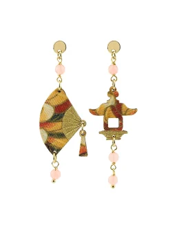 Lebole Maison Orecchini Ventaglio Mini Arancio Chiaro