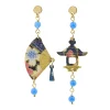 Lebole Maison Orecchini Ventaglio Mini Azzurro