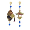 Lebole Maison Orecchini Ventaglio Mini Blu