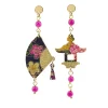 Lebole Maison Orecchini Ventaglio Mini Fucsia