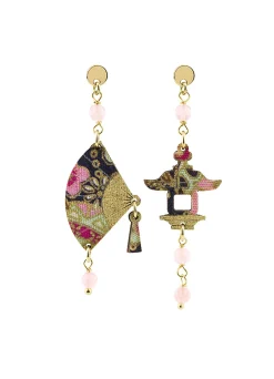 Lebole Maison Orecchini Ventaglio Mini Rosa