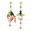 Lebole Maison Orecchini Ventaglio Mini Verde
