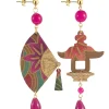 Lebole Maison Orecchini Ventaglio Piccolo Fucsia