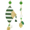 Lebole Maison Orecchini Ventaglio Piccolo Righe Verde