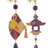 Lebole Maison Orecchini Ventaglio Piccolo Viola