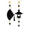 Lebole Maison Orecchini Ventaglio Plexi Mini Nero