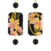Lebole Maison Orecchini Viso E Fiore Mini Nero