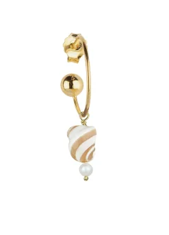 Lebole Maison Orecchino Hoop Campanella Conchiglia Perla