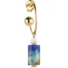 Lebole Maison Orecchino Hoop Cilindro Blu Perla