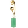 Lebole Maison Orecchino Hoop Cilindro Verde Perla