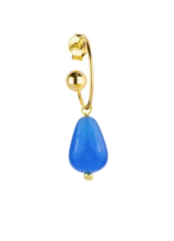 Lebole Maison Orecchino Hoop Goccia Azzurro