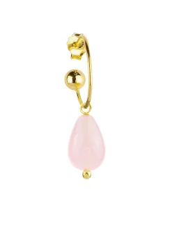 Lebole Maison Orecchino Hoop Goccia Rosa