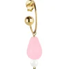 Lebole Maison Orecchino Hoop Goccia Rosa Perla
