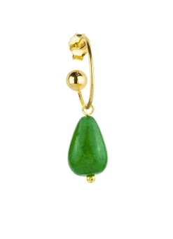 Lebole Maison Orecchino Hoop Goccia Verde