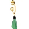 Lebole Maison Orecchino Hoop Goccia Verde Nero