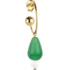 Lebole Maison Orecchino Hoop Goccia Verde Perla