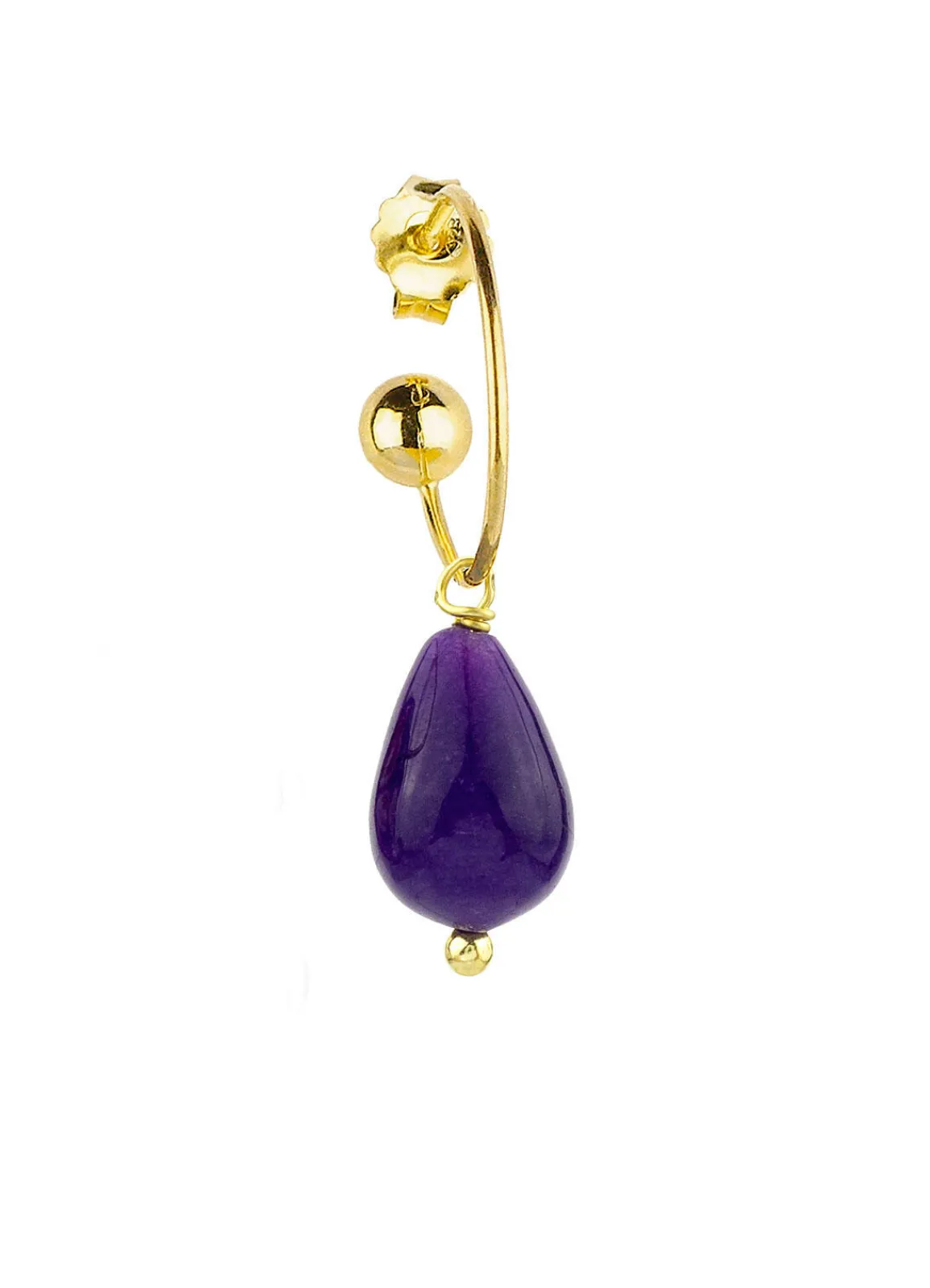 Lebole Maison Orecchino Hoop Goccia Viola