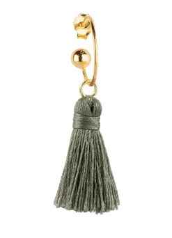 Lebole Maison Orecchino Hoop Nappa Grigio