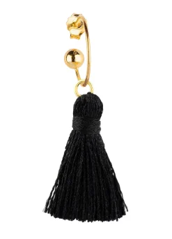 Lebole Maison Orecchino Hoop Nappa Nero