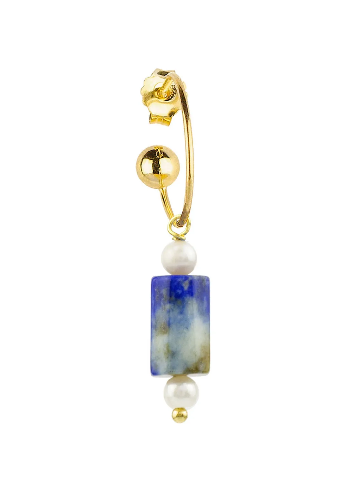 Lebole Maison Orecchino Hoop Pietra Blu