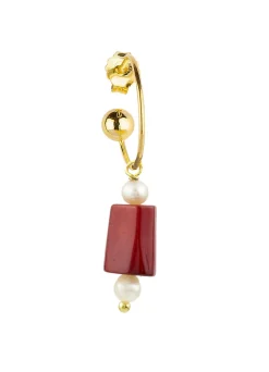 Lebole Maison Orecchino Hoop Pietra Rubino
