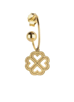Lebole Maison Orecchino Hoop Quadrifoglio