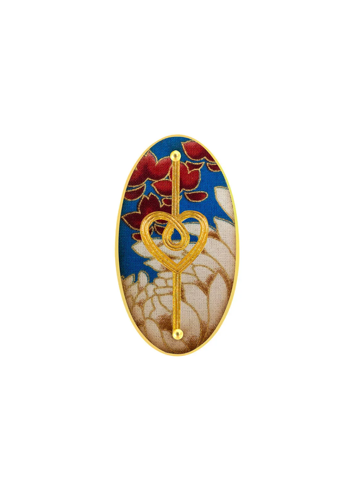 Lebole Maison Spilla Cuore Blu