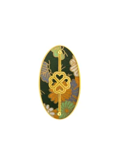 Lebole Maison Spilla Quadrifoglio Verde