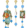 Lebole Maison Tris Orecchini Kimono Mini Azzurro